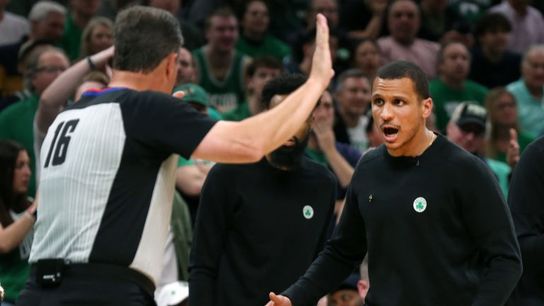 Inside the coach's challenge: When and why Joe Mazzulla and Matt Reynolds decide to call for a review taken at BSJ Headquarters (Celtics)